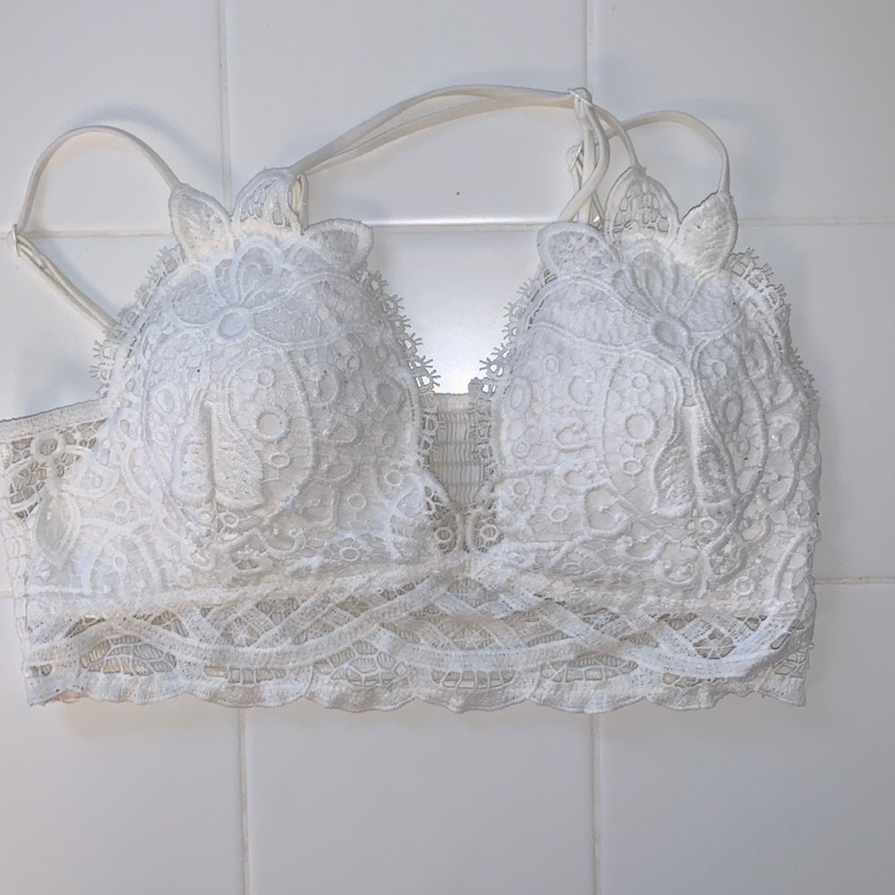 White bralette
